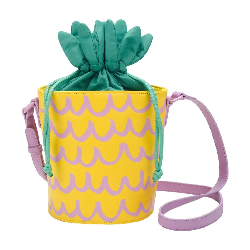- Winter dog thick down jacketStella Mccartney Yellow Pineapple Waves Bucket Bag