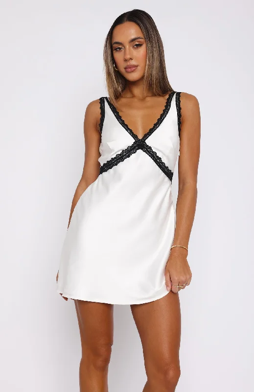 You're So Charming Mini Dress White