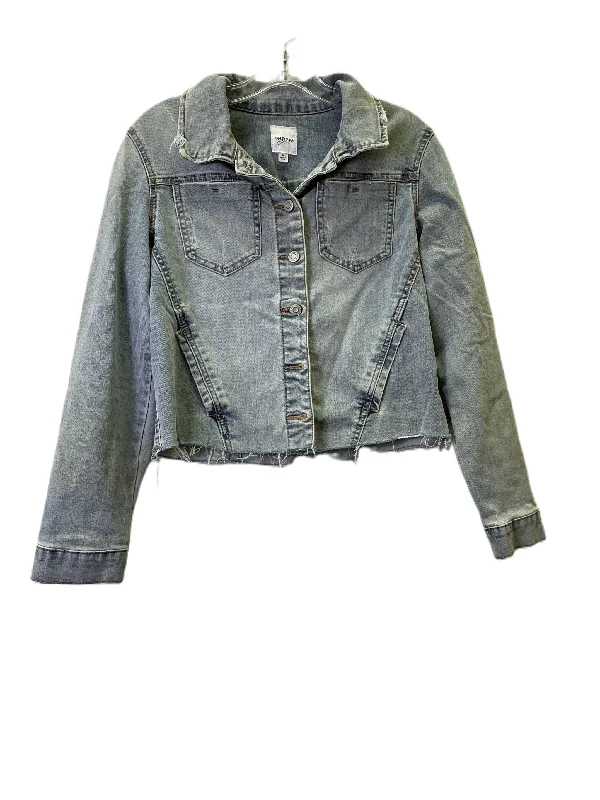 Blue Denim Jacket Denim By Kensie, Size: M