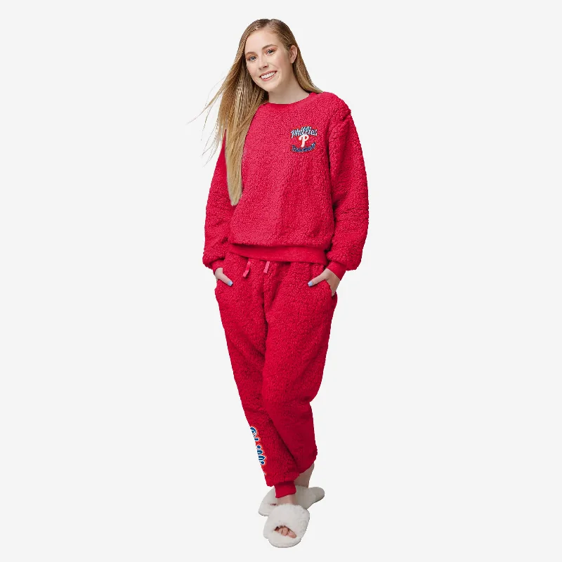 Philadelphia Phillies Womens Sherpa Lounge Set