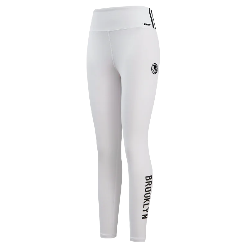 NBA BROOKLYN NETS CLASSIC WOMEN'S JERSEY LEGGING (WHITE)