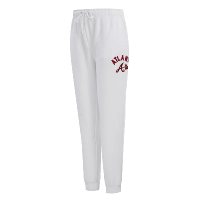 MLB ATLANTA BRAVES CLASSIC WOMEN'S SWEATPANT (WHITE)