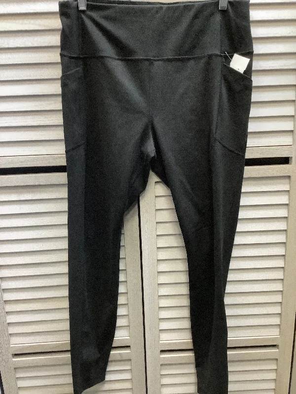 Athletic Leggings By Avia In Black, Size: Xl