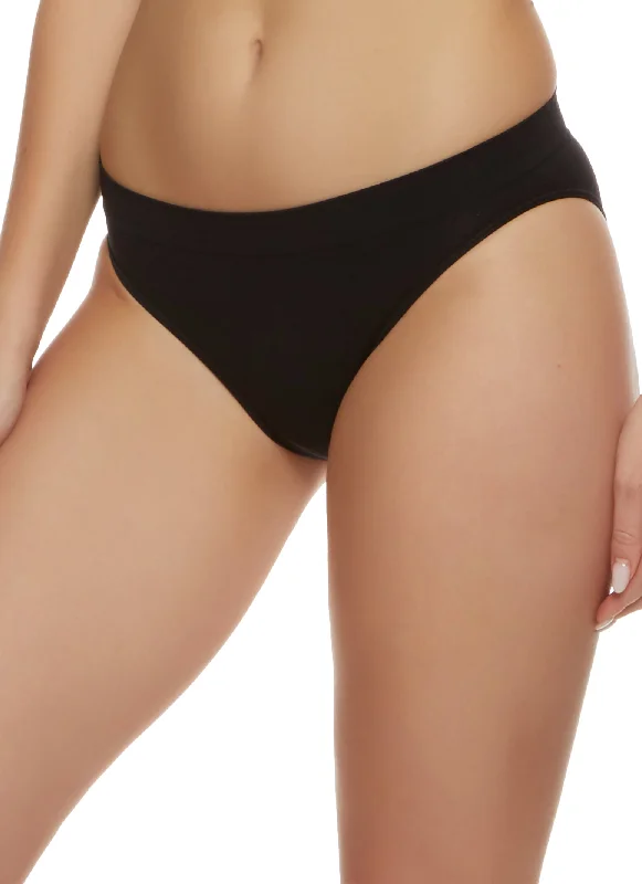 Solid Seamless Bikini Panty