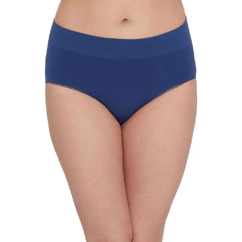 Feeling Flexible High Waist Full Coverage Everyday Wear Brief Panty - Blue