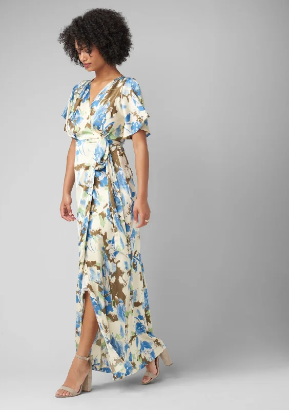 Tall Vera Silky Floral Maxi Dress Tall Vera Silky Floral Maxi Dress