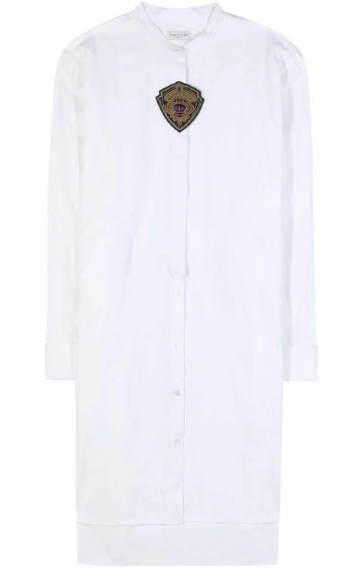 White Cotton Shirt Dress